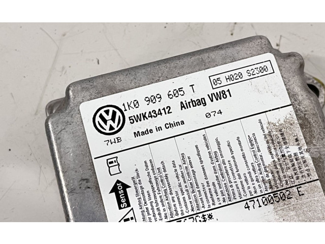 Блок подушек безопасности 1K0909605T, 1K0909605T   Skoda Octavia Mk2 (1Z)