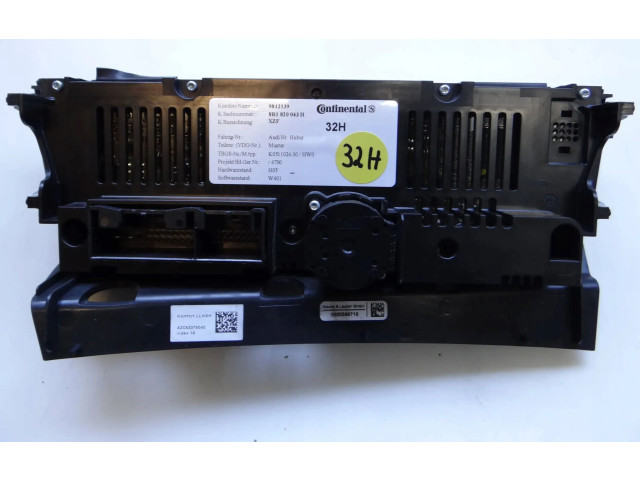 Блок управления климат-контролем 8R1820043H   Audi A5 8T 8F