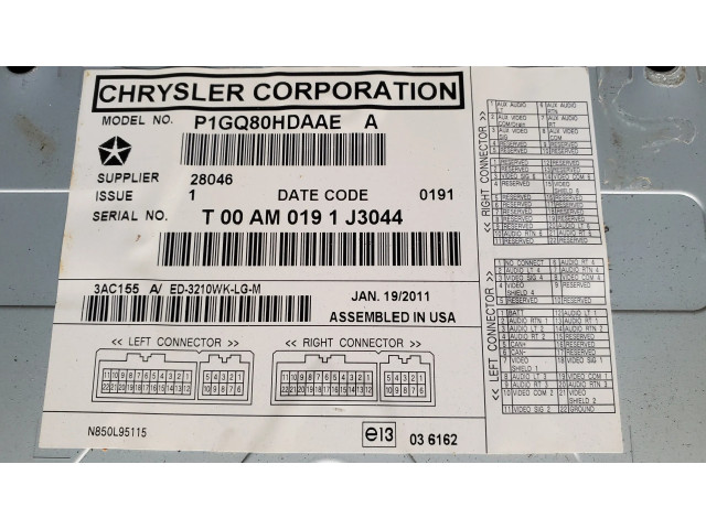 Дисплей P1GQ80HDAAE Jeep Grand Cherokee
