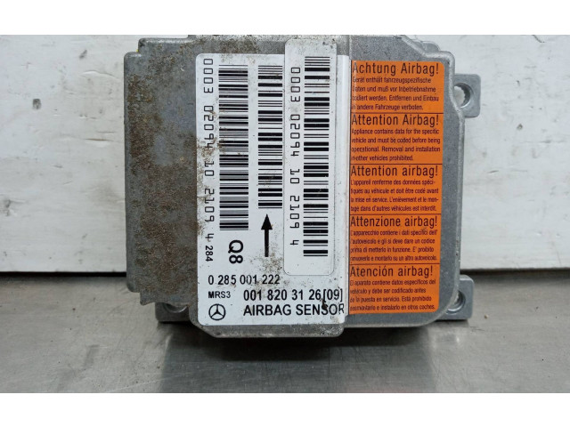 Блок подушек безопасности 0018203126, 0285001222   Mercedes-Benz A W168