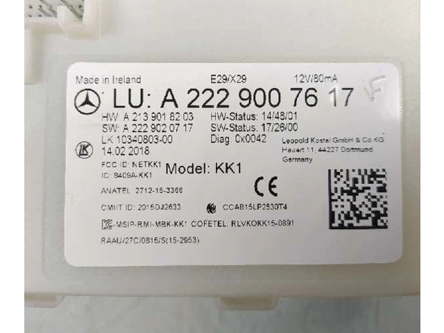 Блок управления A2229007617, A2139018203   Mercedes-Benz E AMG W210