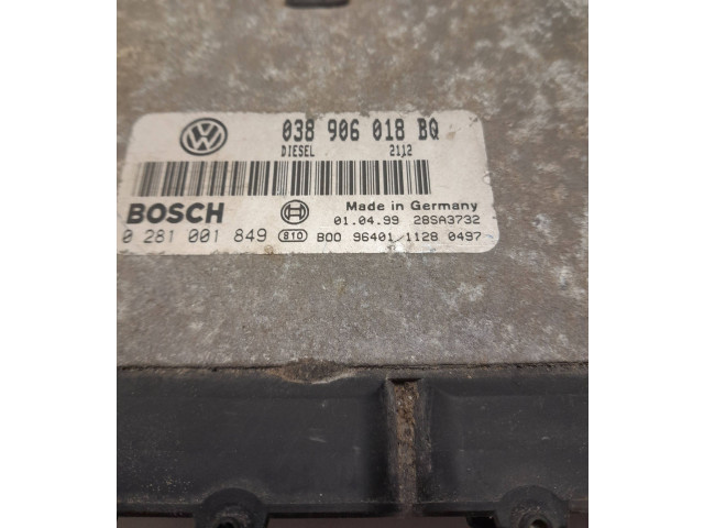Блок управления двигателя 038906018BQ, 0281001849 Skoda Octavia Mk1 (1U)