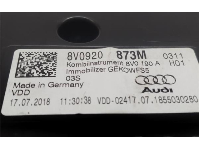 Панель приборов A2C991742000413540, A2C991742000413540 Audi A3 S3 8V