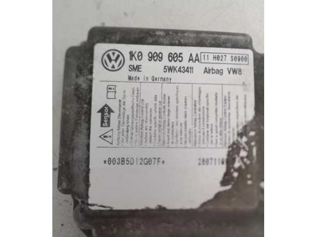 Блок подушек безопасности 1K0909605AA   Skoda Octavia Mk2 (1Z)