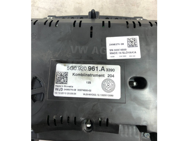 Панель приборов 5G0920961A, 2498376 Volkswagen Golf VII