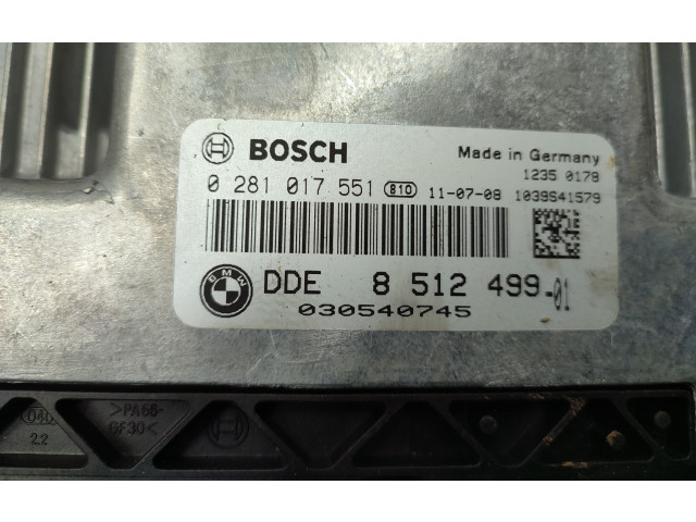 Řídící jednotka 8512499, 0281017551   BMW 1 E81 E87 2009