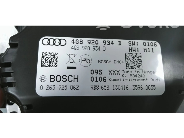 Přístrojová deska Audi A6 S6 C7 4G 2016 4G8920934D