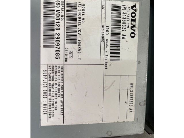 Блок управления климат-контролем 31350322, 31350325 Volvo S60