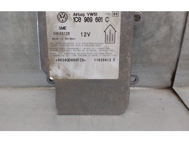 Блок подушек безопасности 1C0909601C, 5WK43126 Skoda Fabia Mk1 (6Y)