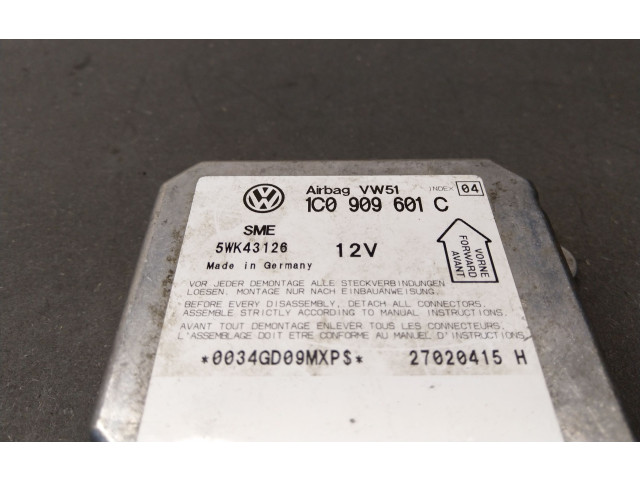 Блок подушек безопасности 1C0909601C Skoda Fabia Mk1 (6Y)