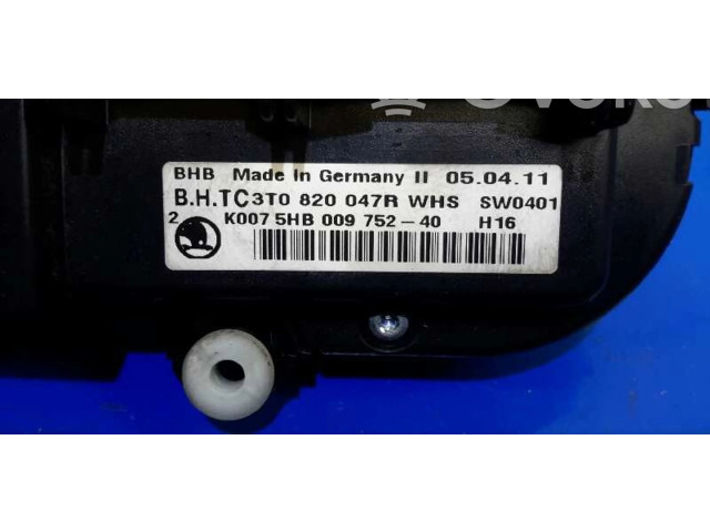 Модуль блока управления кондиционером 3T0820047R, 5HB00975240 Skoda Octavia Mk2 (1Z)