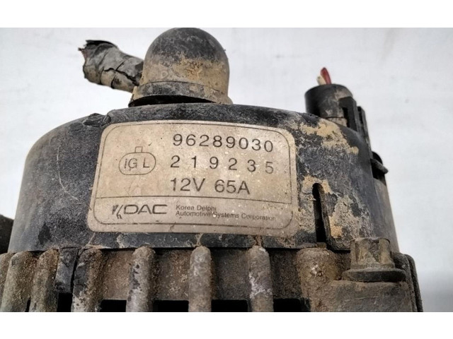 Генератор 96289030, 96289030   Chevrolet Matiz      