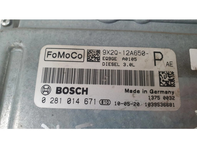 Комплект блоков управления 0281014671, 9X2Q12A650P Jaguar XF X250