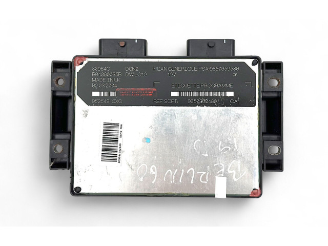 Řídící jednotka 9650360480, 9650360480 Citroen Berlingo 2007
