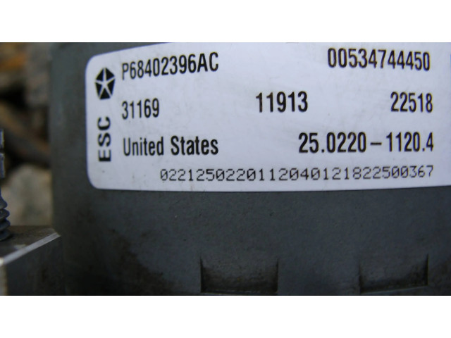 Блок АБС P68402396AC, 25022011204   Jeep  Compass  