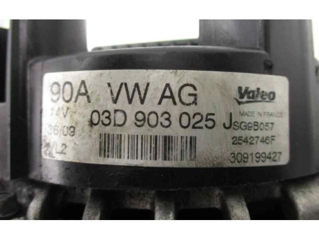 Генератор 03D903025J Skoda Fabia Mk2 (5J)