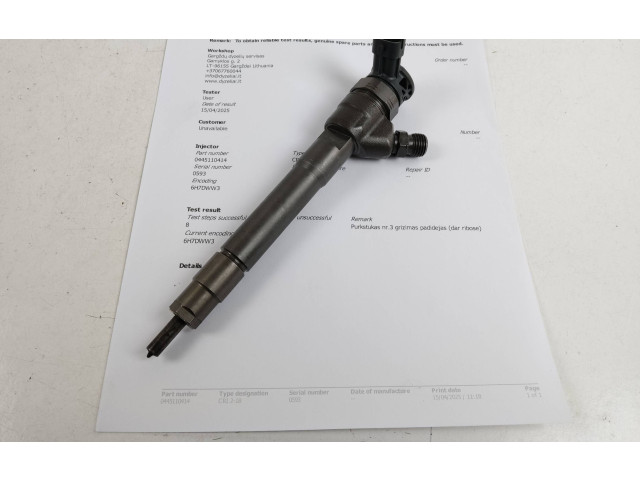 Vstřikovač 0445110414 Nissan Qashqai+2