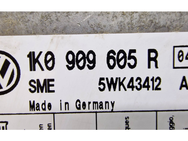 Блок управления надувных подушек 1K0909605R, 5WK43412   Skoda Octavia Mk2 (1Z)