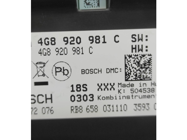 Панель приборов 4G8920981C   Audi A7 S7 4G       
