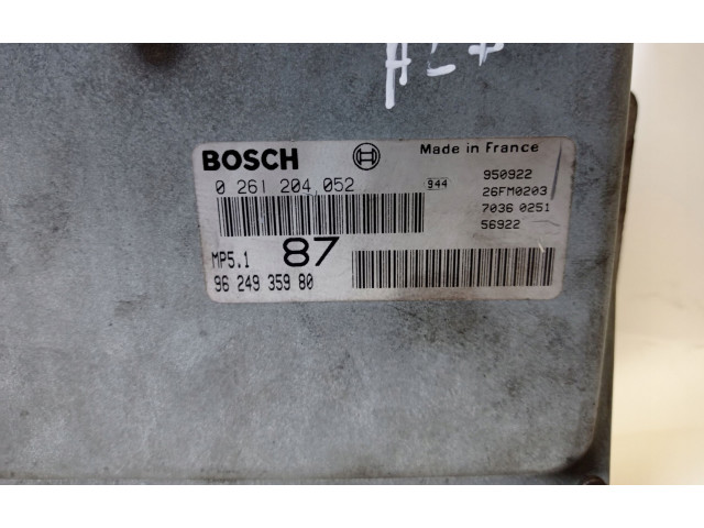 Блок управления двигателя 0261204052 Peugeot 306