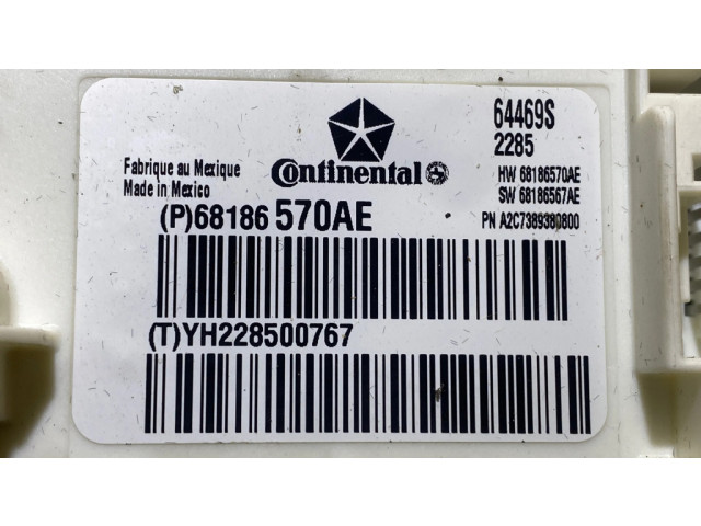 Pojistková skříňka Řídící jednotka BSM 68186570AE, YH228500767   Dodge Challenger 2018