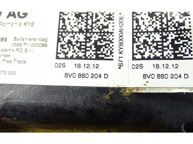 Подушка безопасности пассажира 8V0880204D   Audi A3 S3 8V