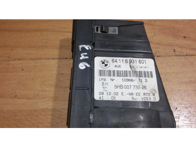 Блок управления климат-контролем 64116931601 BMW 3 E36