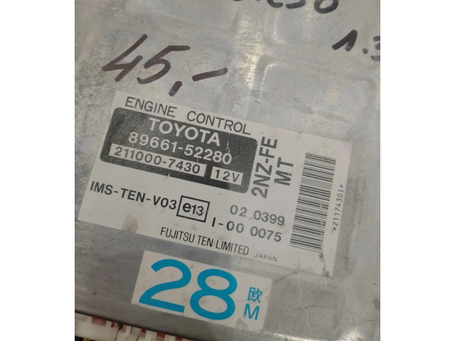 Řídící jednotka 89661-52280 Toyota Yaris Verso 2003