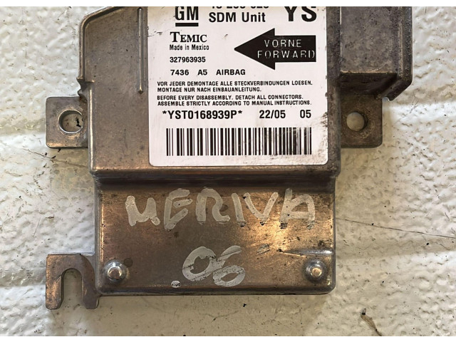Блок подушек безопасности 327963935, 13203620 Opel Meriva A