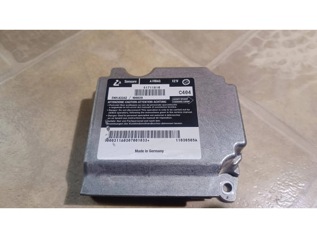 Блок подушек безопасности 51711816, 11030505A   Fiat Stilo