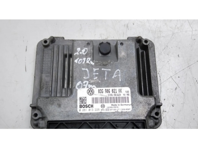 Блок управления двигателя 03G906021KK, 0281013228   Volkswagen Jetta V