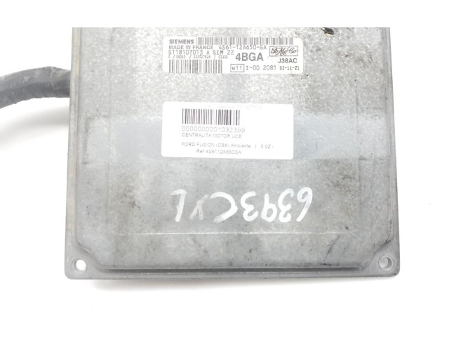 Блок управления двигателем Блок управления 4S6112A650GA   Ford Fusion