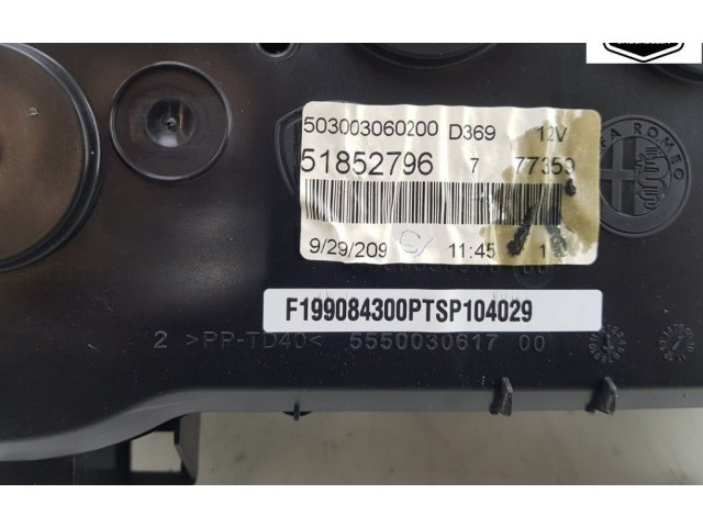 Přístrojová deska  Fiat Punto (199) 2010 51852796, 00518527960  