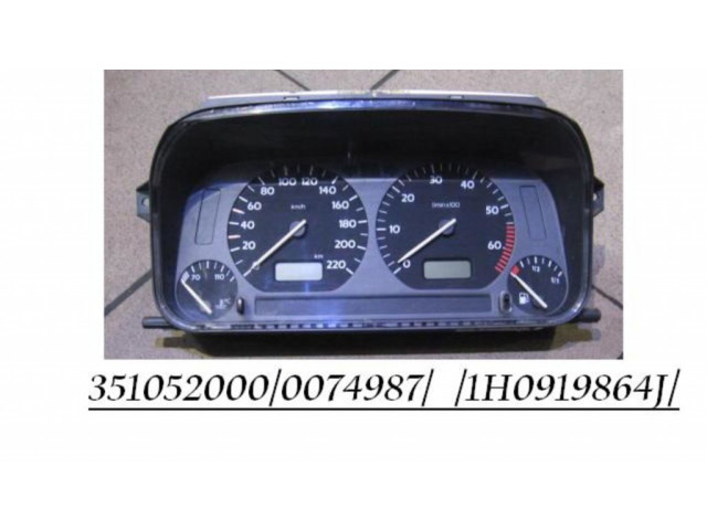 Панель приборов 1H0919864J, 351052000   Volkswagen Vento       