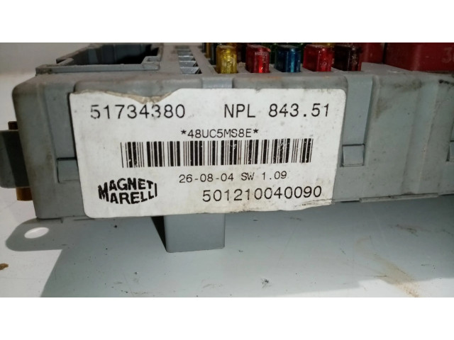 Pojistková skříňka Řídící jednotka BSM 51733919, 51733919CPL   Lancia Ypsilon 2004