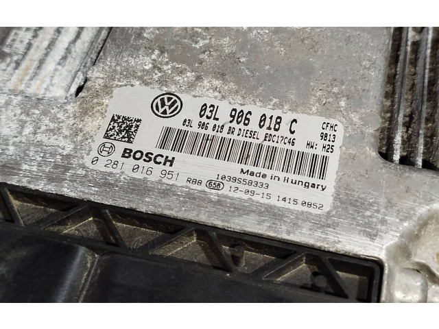 Блок управления двигателя 03L906018C, 03L906018BR Skoda Octavia Mk2 (1Z)