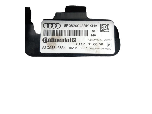 Блок управления климат-контролем 8P0820043BMXHA   Audi A3 S3 8P