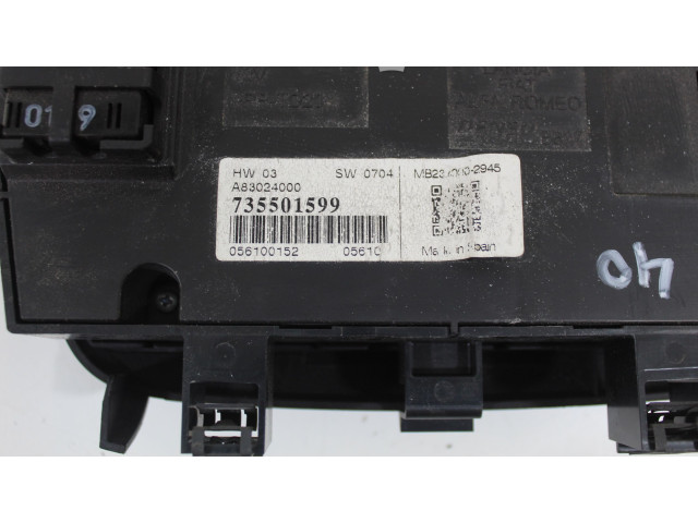 Блок управления климат-контролем Fiat Punto Evo