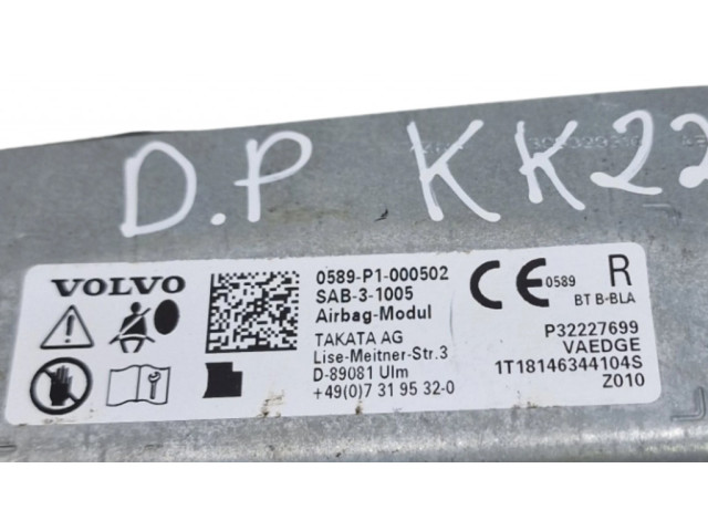 Подушка безопасности в сиденье P32227699, 32227699   Volvo V60