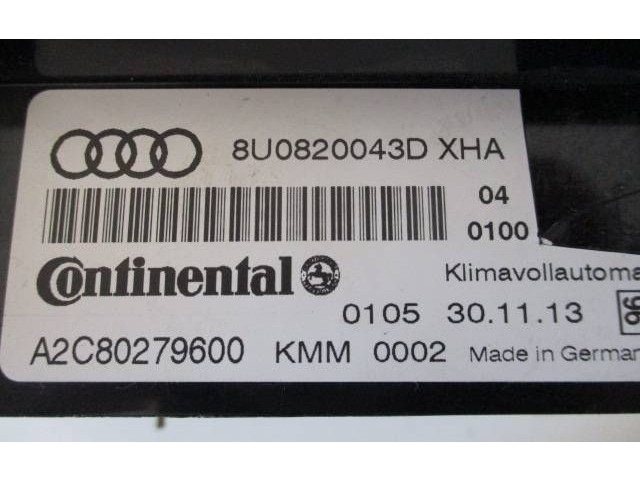 Блок управления климат-контролем 8U0820043E Audi Q3 8U