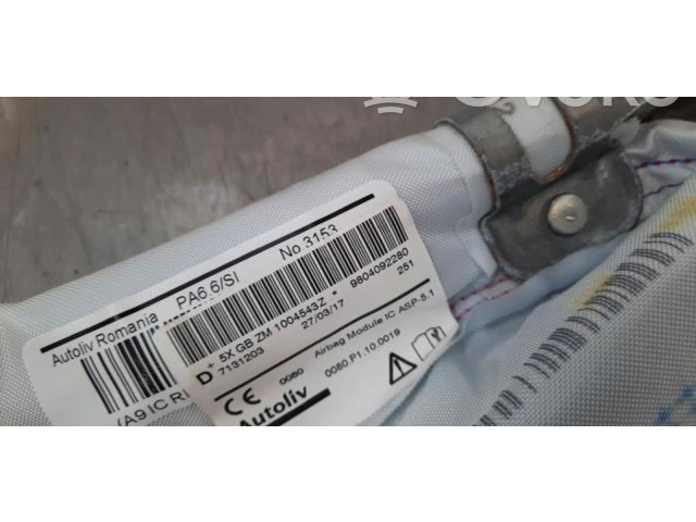 Боковая подушка безопасности 9804092280 Peugeot 2008 I