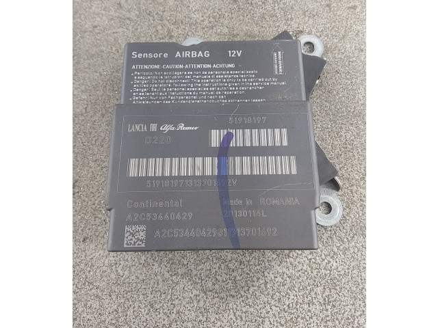 Блок подушек безопасности 51918197, 51918197   Fiat Punto Evo