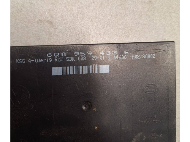 Комфортный модуль 6Q0959433E, 5DK00812901   Skoda Fabia Mk1 (6Y)