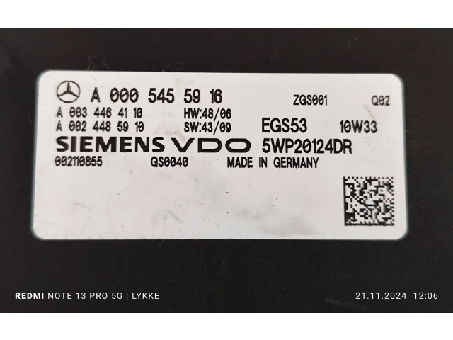 Блок управления коробкой передач A0005455916, A0034464110 Mercedes-Benz C W204