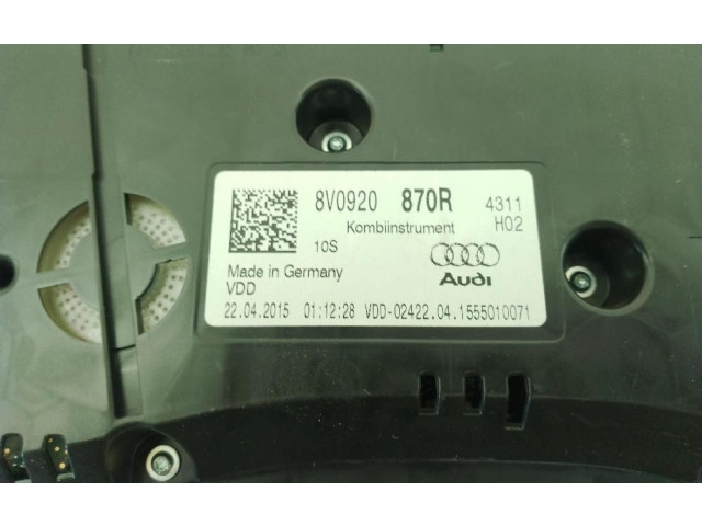 Панель приборов 8V0920870R Audi A3 S3 A3 Sportback 8P