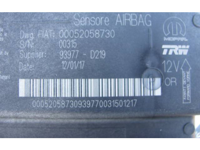 Другие блоки управления / модули 00052058730, 93977D219   Fiat Tipo