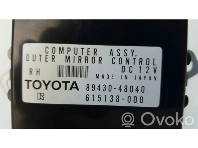 Блок комфорта 615138000, 8943048040 Lexus RX III