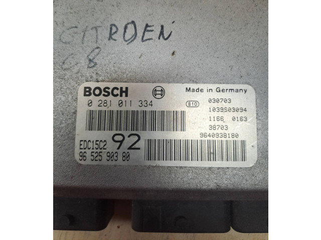 Блок управления двигателя 9640938180, 9652590380   Citroen C8