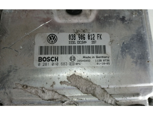 Řídící jednotka 038906012FK, 0281010683 Seat Leon (1M) 2000