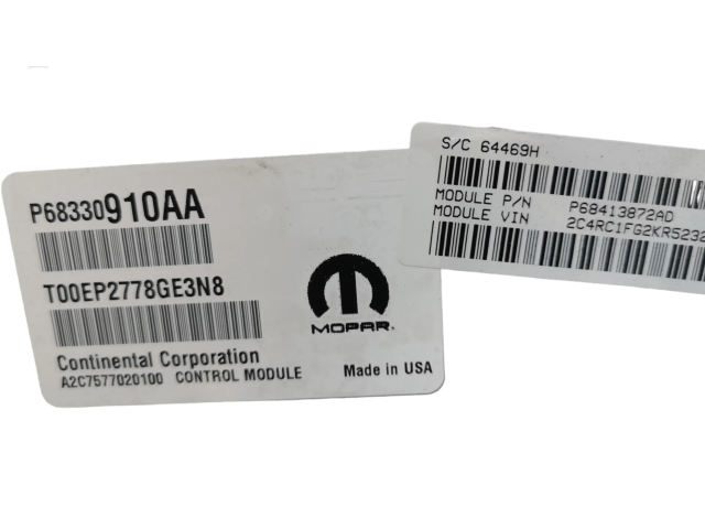 Řídící jednotka 68330910AA, 68413I72AD Chrysler Pacifica 2019